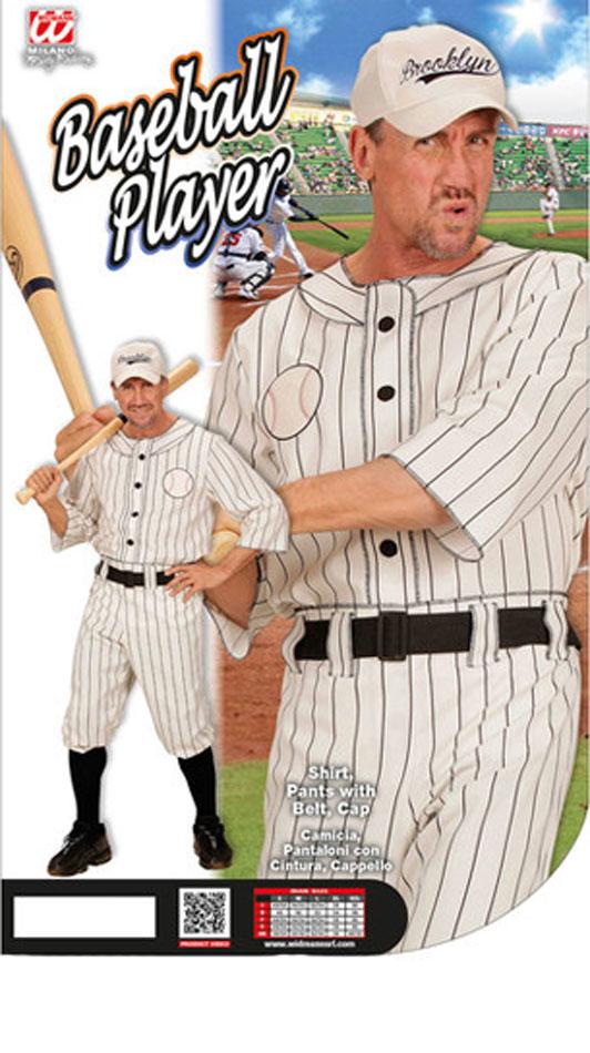 US Baseball Player Costume 4949 in sizes sm-xl from Karnival Costumes