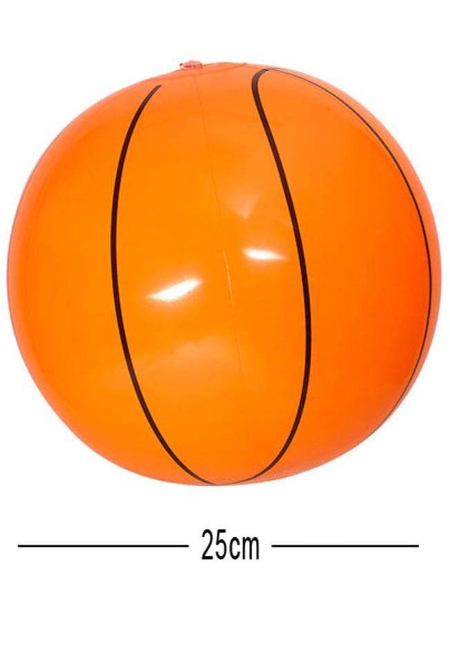 Inflatable Basketball 25cm a great sports costume accessory for basketball players by Widmann 01452 available her at Karnival Costumes online party shop