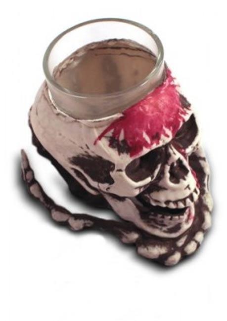 Halloween Skull Shotglass by Folat 23663 and available here at Karnival Costumes online Halloween party shop
