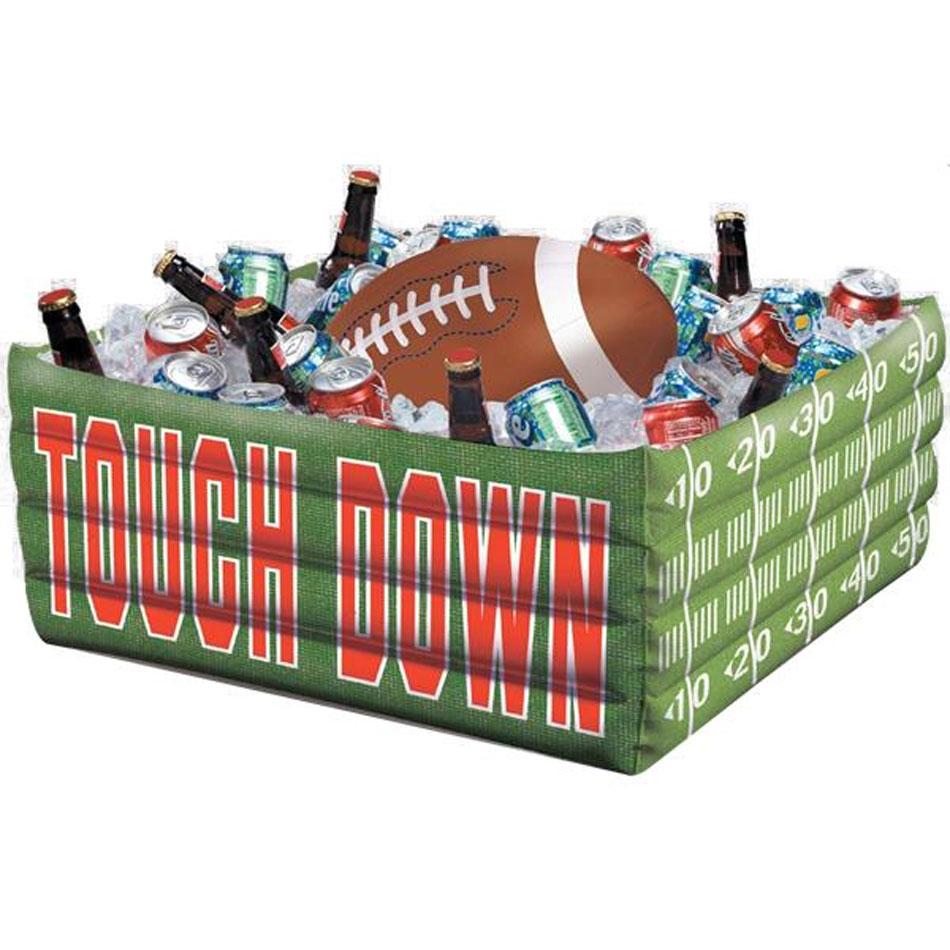 American Football Fan Inflatable Drinks Cooler measuring 24" x 9" by Amscan 399885 available from a huge collection of NFL party goods and decorations here at Karnival Costumes online party shop