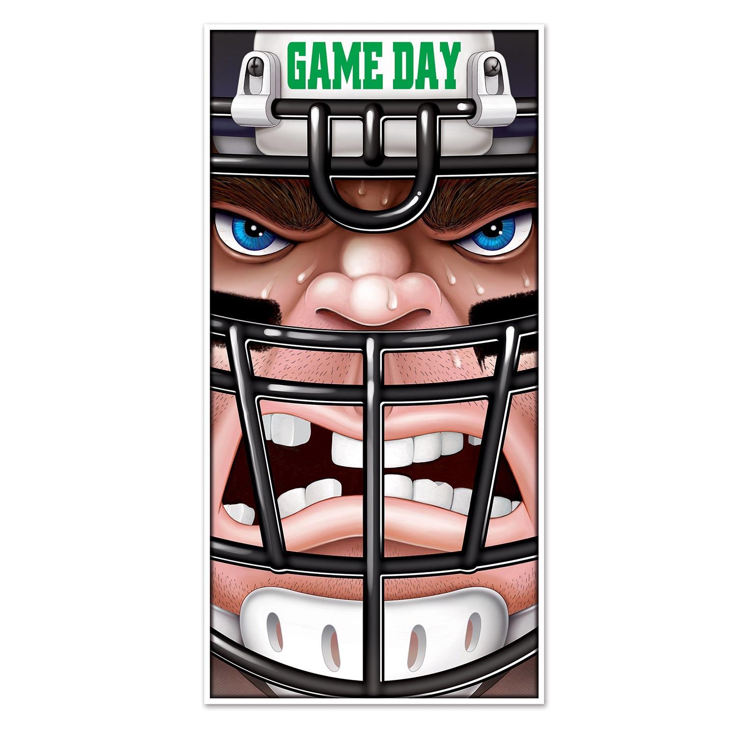 American Football Door Cover Decoration by Beistle 54696 available from a large collection of NFL party goods here at Karnival Costumes online party shop