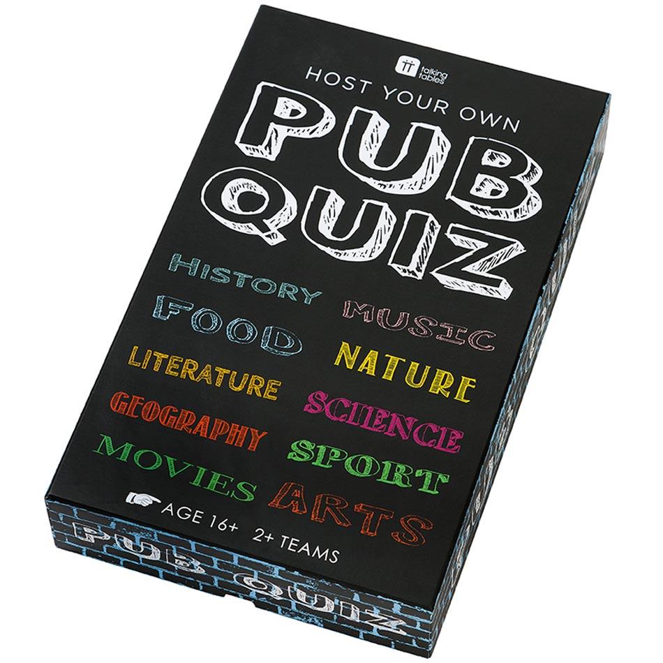 Host A Pub Quiz party game by Talking Tables GAME-PUB-QUIZ available here at Karnival Costumes online party shop