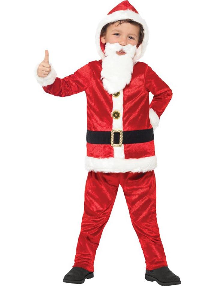 Children's Jolly Santa Fancy Dress Costume by Smiffys 21812 available here at Karnival Costumes online Christmas party shop