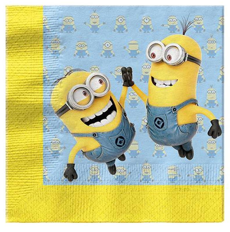 Despicable Me Paper Napkins - 20pcs by Pioneer 871782 available here at Karnival Costumes online party shop