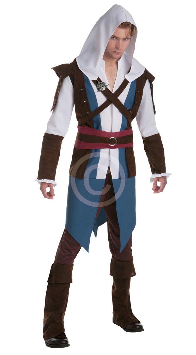 Assassin's Creed Edward Kenway Costume for Adults AF046 and AF047 available in the UK here at Karnival Costumes online party shop