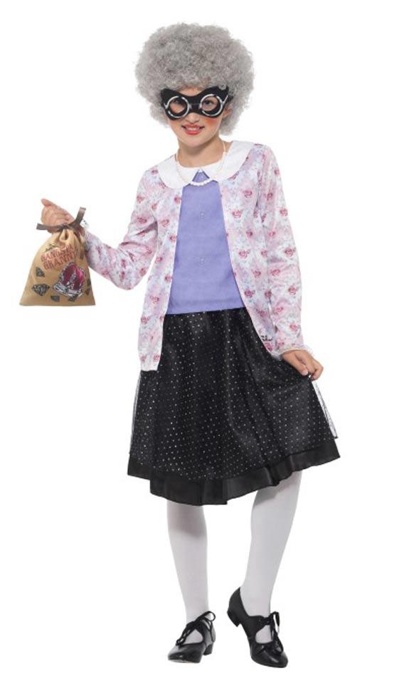 Gangsta Granny Fancy Dress Costume for Girls 41514 available here at Karnival Costumes online party shop