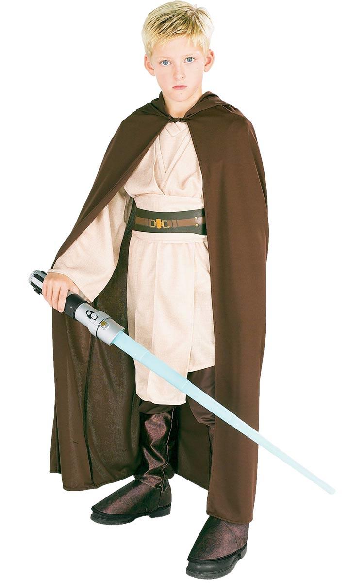 Jedi Knight Fancy Dress Hooded Robe for boys by Rubies 882024 available here at Karnival Costumes online party shop