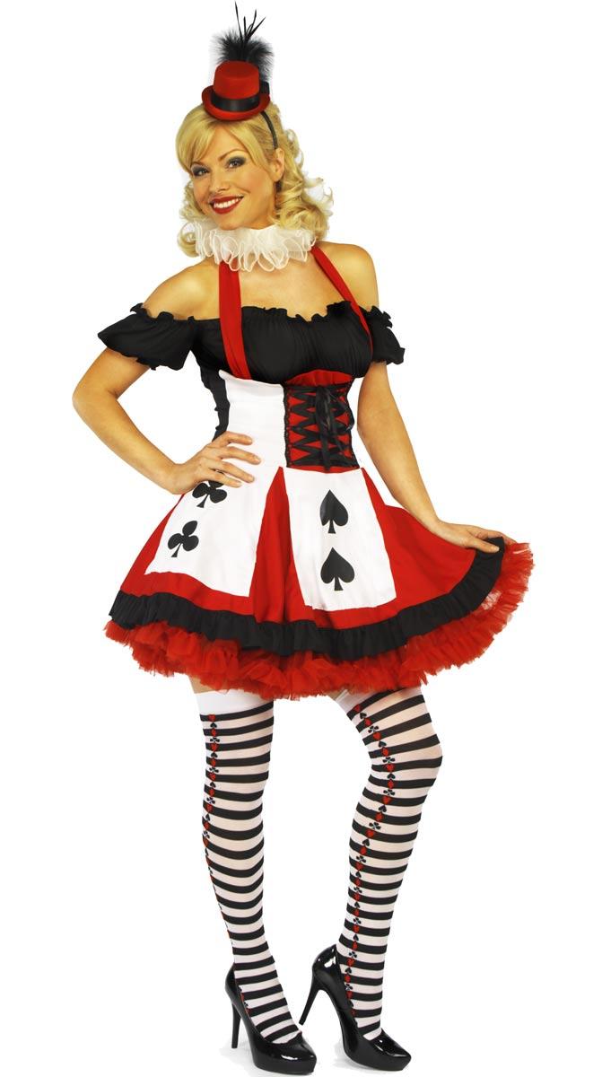 Play Your Cards Right Costume for Ladies by Classified GW2373  available here at Karnival Costumes online party shop