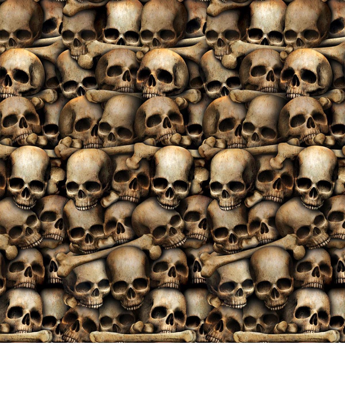 Catacombs Backdrop Scene Setter Decoration 30ft x 4ft by Beistle 00916 available in the UK here at Karnival Costumes online Halloween party shop