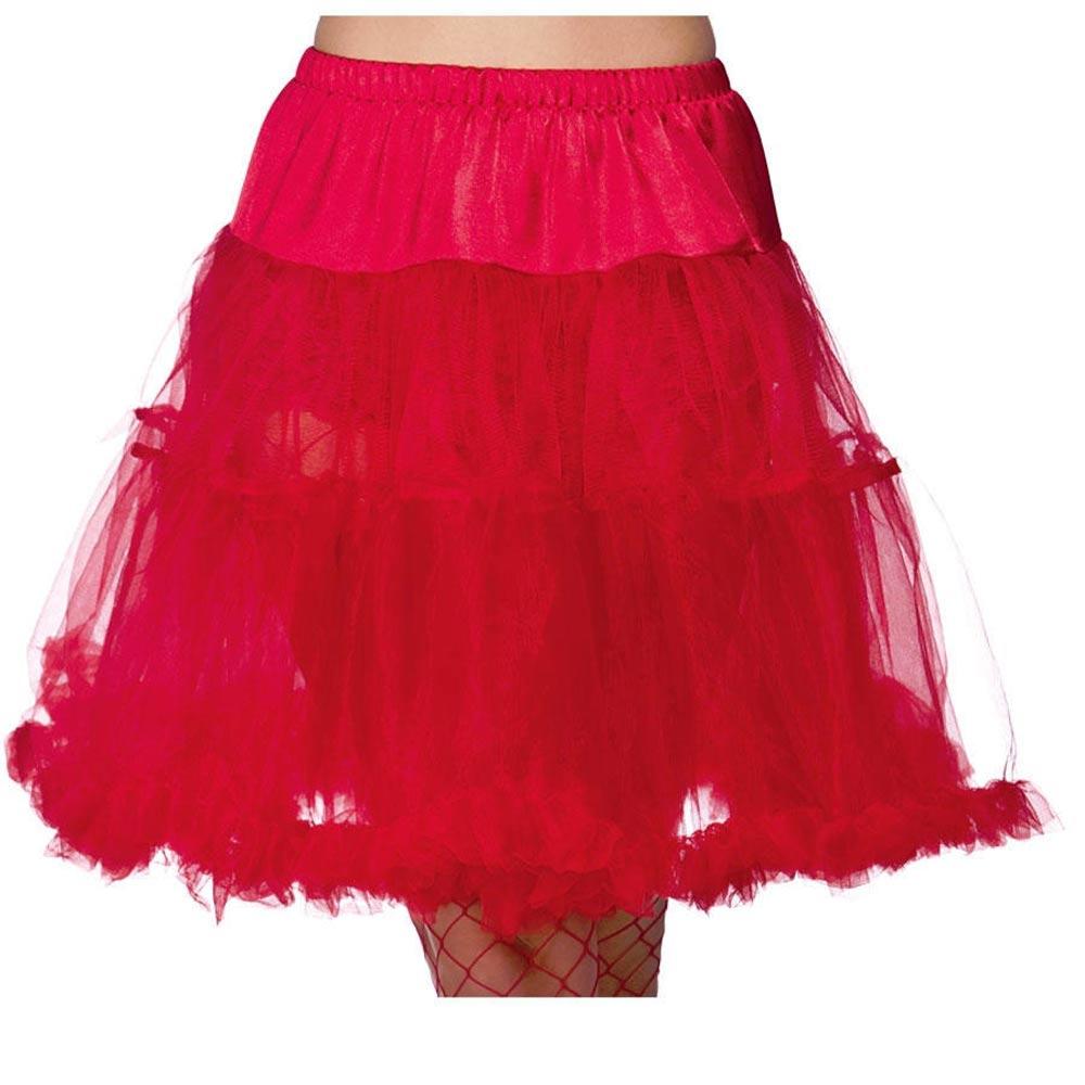 Red 18" Ruffle Petticoat by Wicked TS-7163 available here at Karnival Costumes online party shop