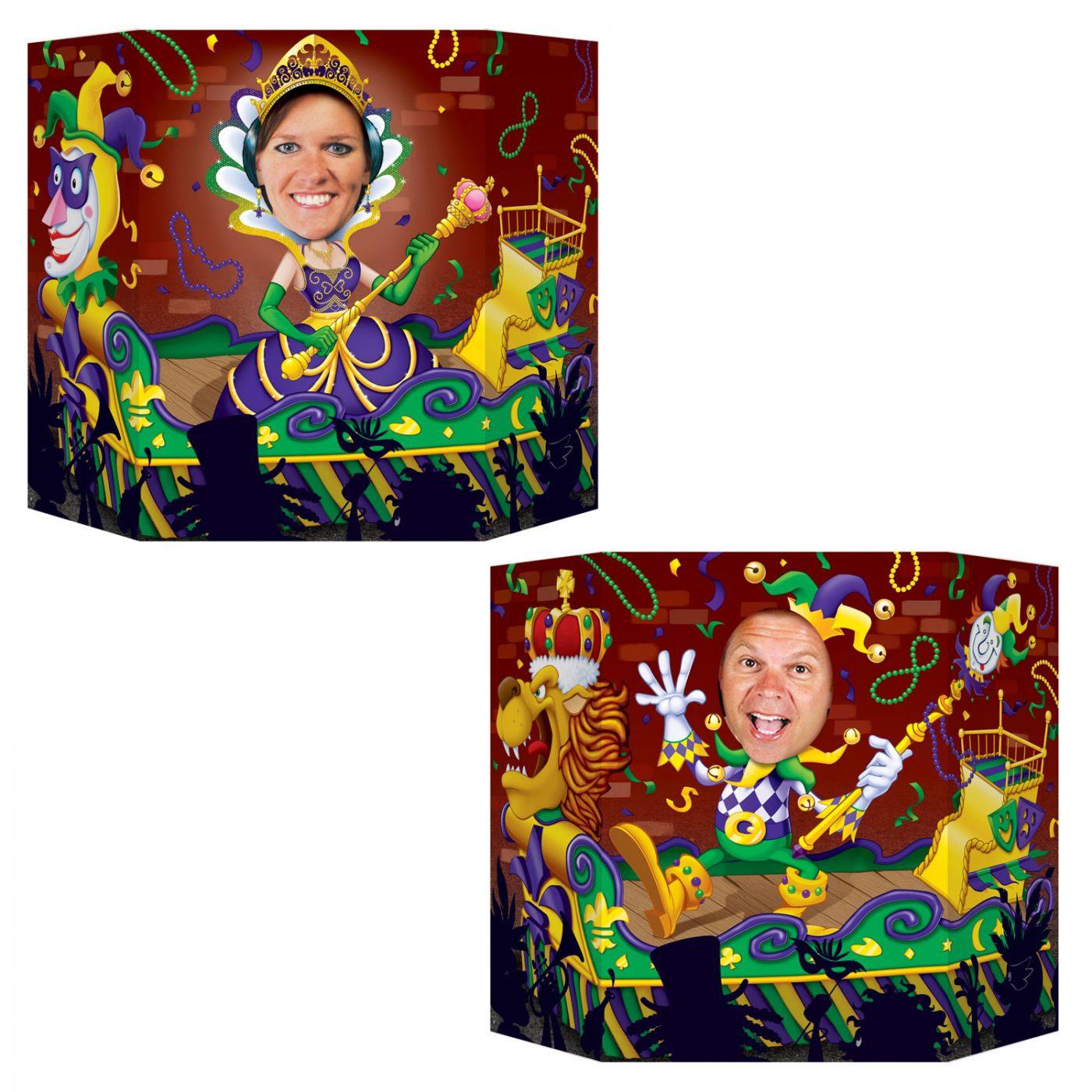 Mardi Gras Photo Prop Double Sided by Beistle 57948 available in the UK here at Karnival Costumes online party shop