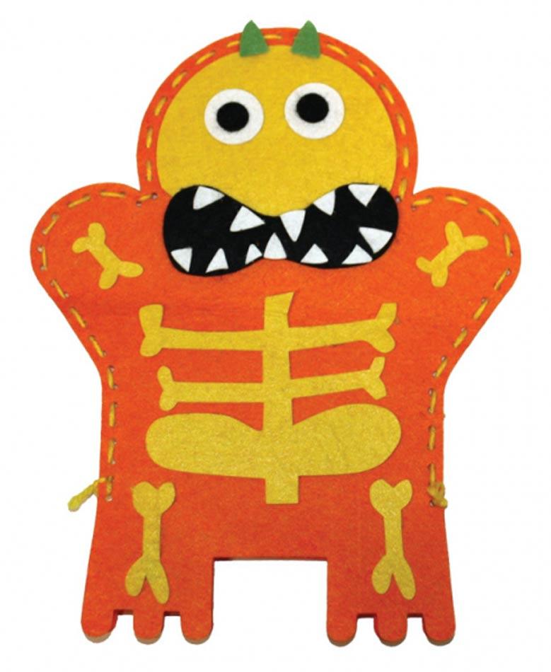 Boo Crew Monsters Hand Puppet Craft Kit makes 6 puppets, by Amscan 996726 available here at Karnival Costumes online Halloween party shop