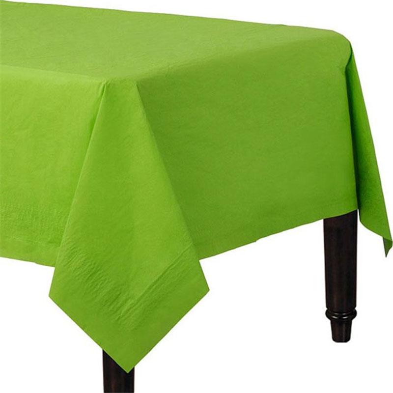 Kiwi Green Paper Tablecover measuring 137cm x 274cm by Amscan 57115-53 available here at Karnival Costumes online party shop