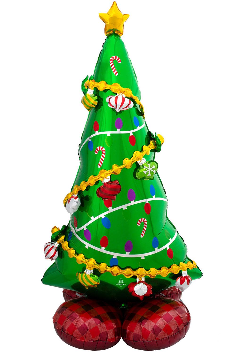 AirLoonz: Christmas Tree Air-Fill Character Balloon 59" tall by Amscan 8311711 available here at Karnival Costumes online party shop