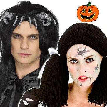 All Halloween character costume wigs from a range of suppliers available here at Karnival Costumes online Halloween party shop