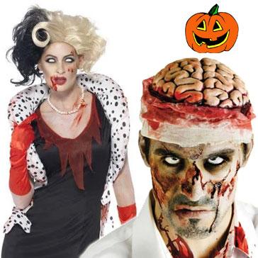 Halloween Zombie costumes, accessories and make-up for adults and children available here at Karnival Costumes online party shop