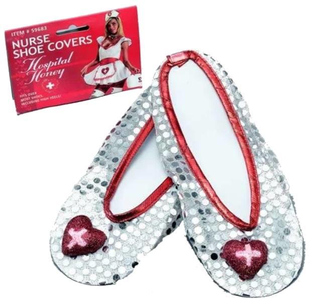 Nurse Shoe Covers by Bristol Novelties BA892 available here at Karnival Costumes online party shop
