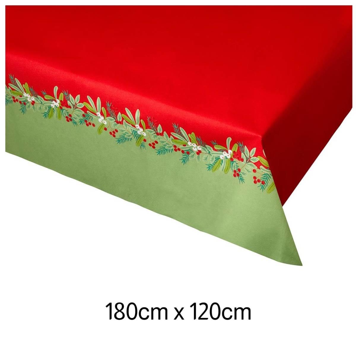 Festive Botanical Berry paper tablecover by Talking Tables BC-BERRY-TCOVER available here at Karnival Costumes Christmas online party shop