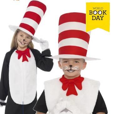 Cat in the Hat fancy dress costumes and dress-up for World Book Day and Book Week available here at Karnival Costumes online party shop
