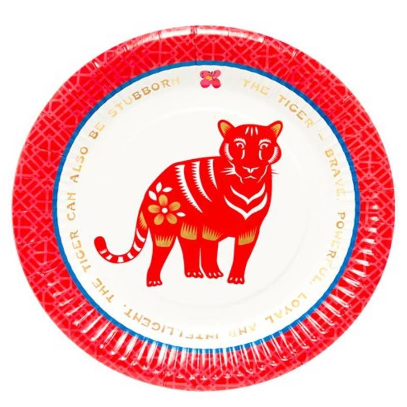Chinese New year paper plate by Talking Table CNY-PLT available here at Karnival Costumes online party shop