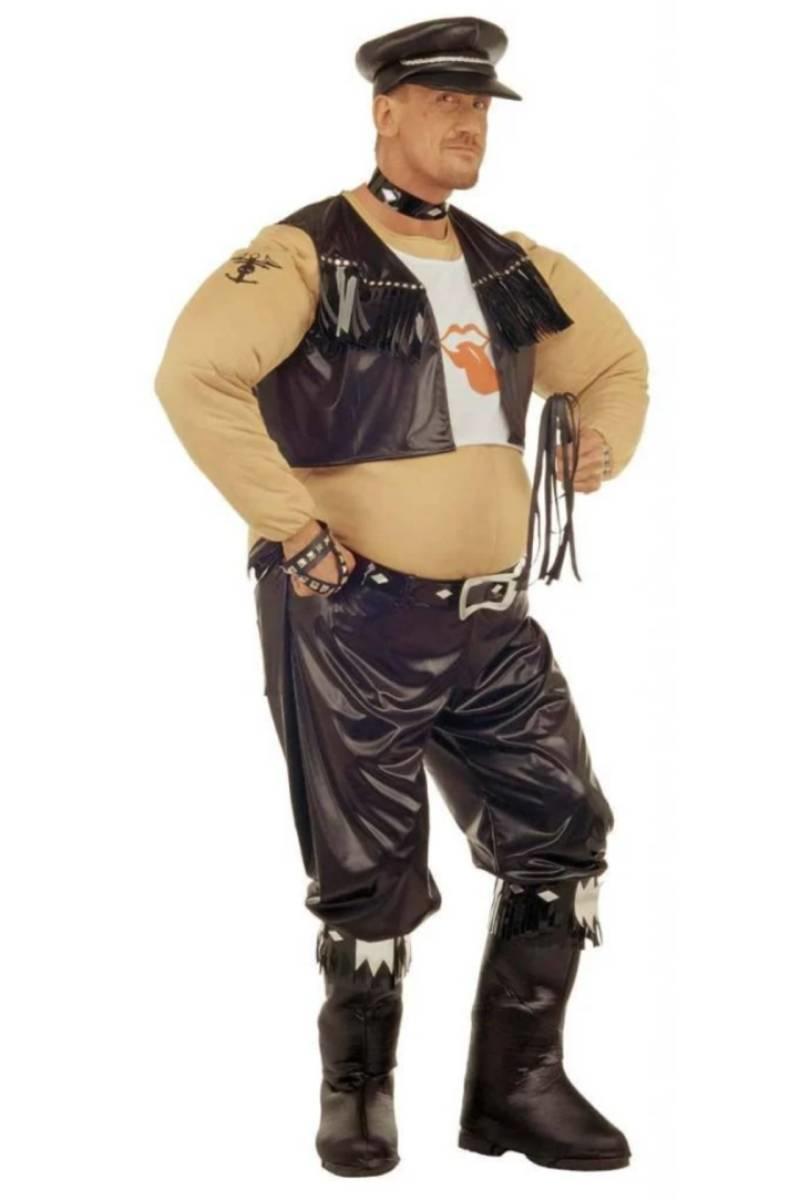 Punk Biker Gents Fancy Dress Costume by Widmann 4493M available here at Karnival Costumes online party shop