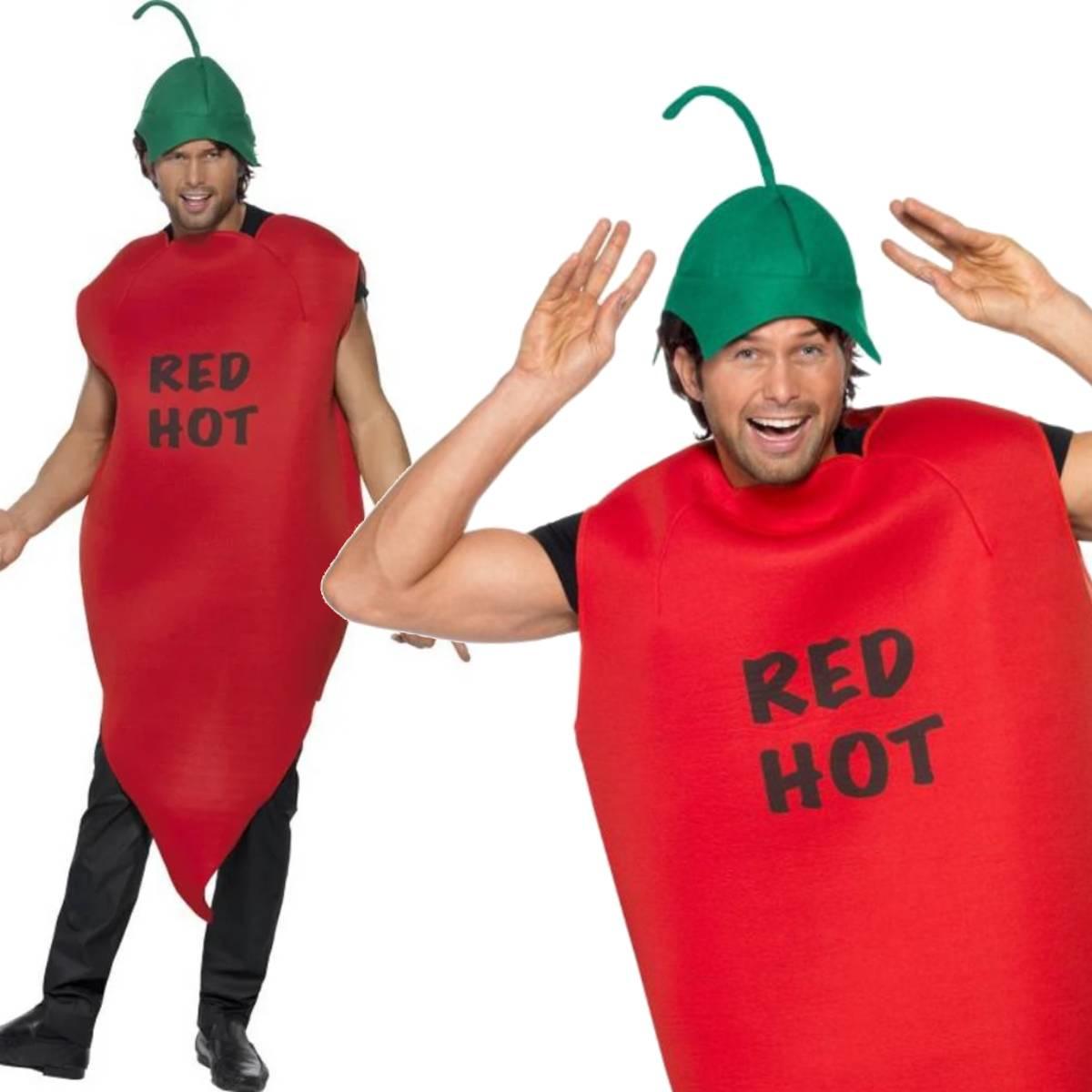 Adult's funny Chilli Pepper Costume by Smiffys 20361 available from Karnival Costumes online party shop