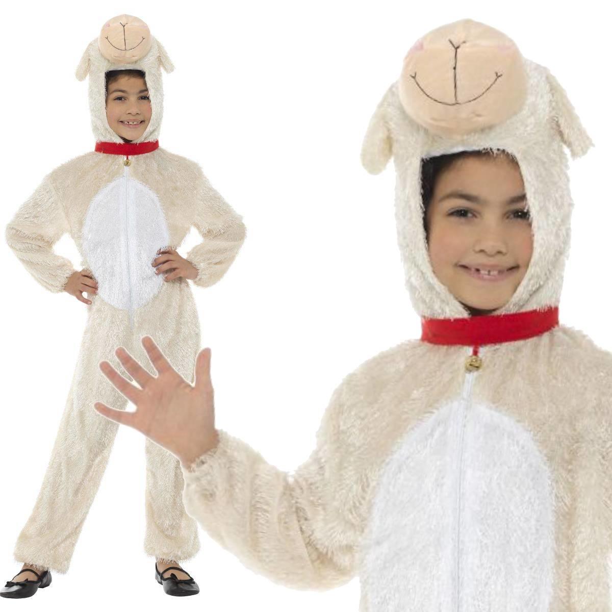 Kiddies Lamb fancy dress costume by Smiffys 30010 available here at Karnival Costumes online party shop