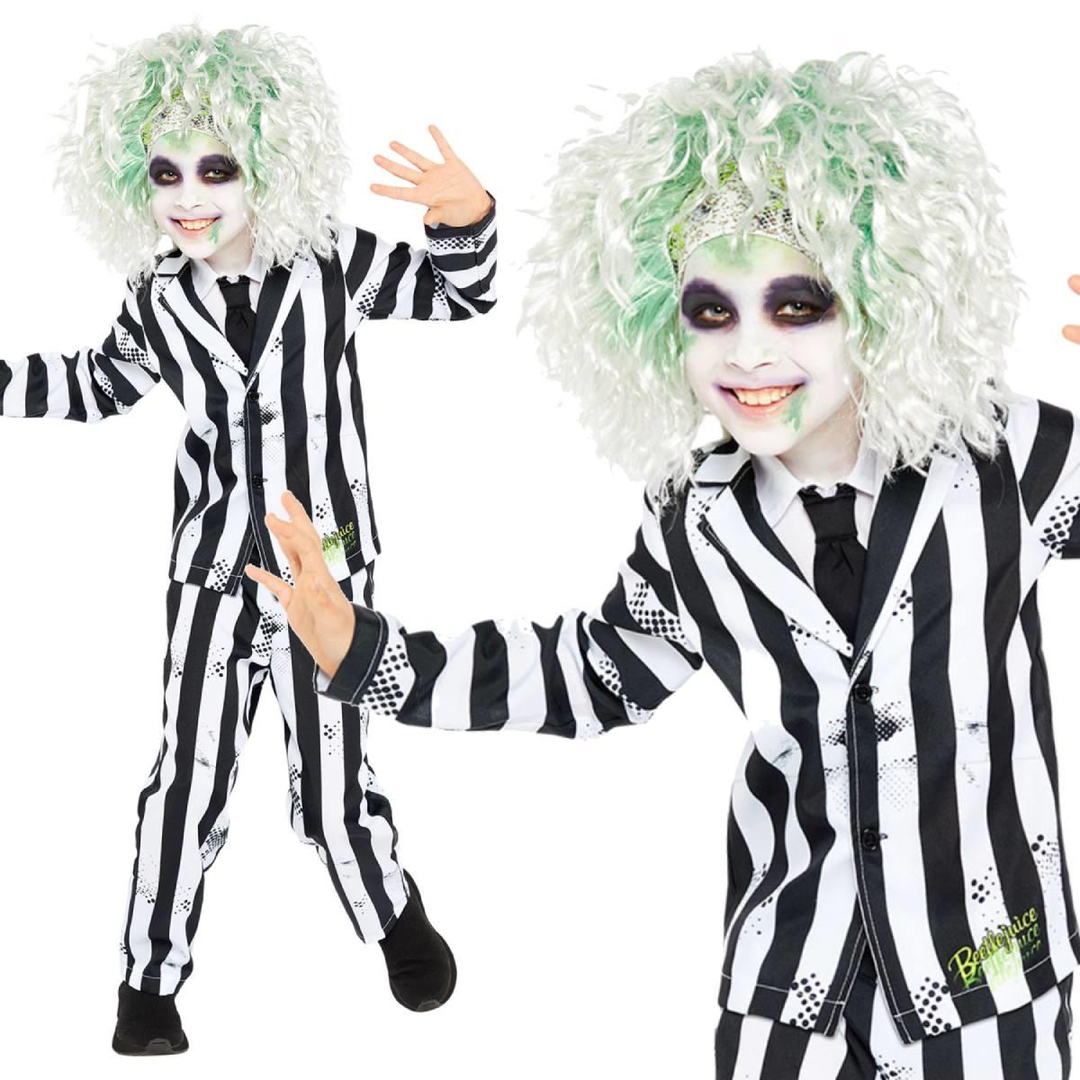 Beetlejuice Boy Fancy Dress Costume by Amscan 9907628 available here at Karnival Costumes online party shop