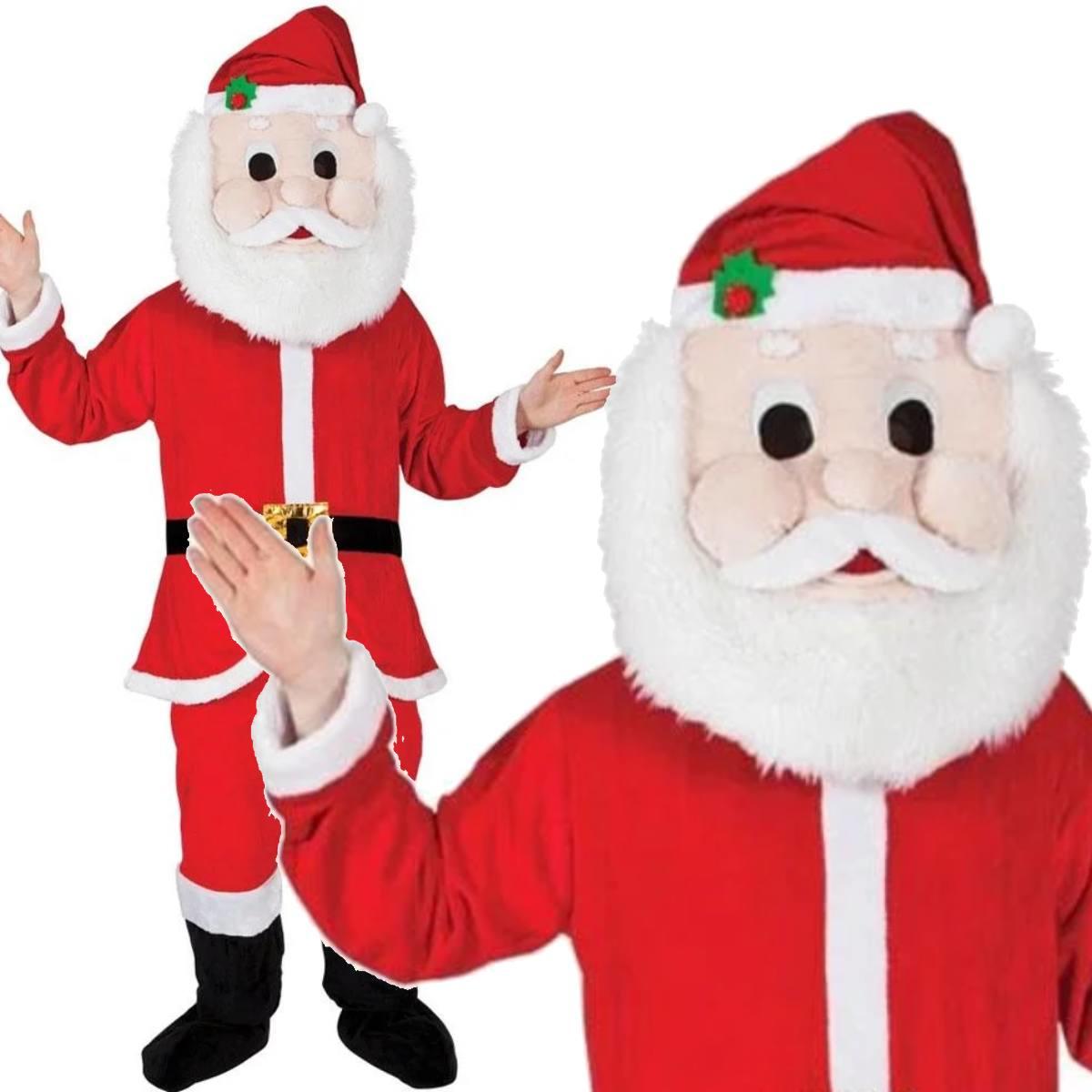 Santa Claus Mascot Costume by Wicked MA-8559 and available in one-size from Karnival Costumes online Christmas party shop