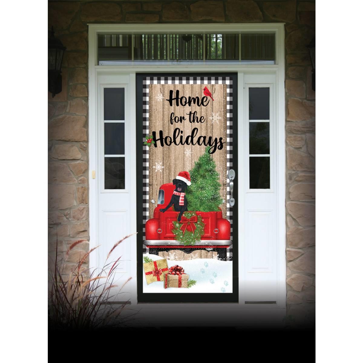 christmas plastic door cover