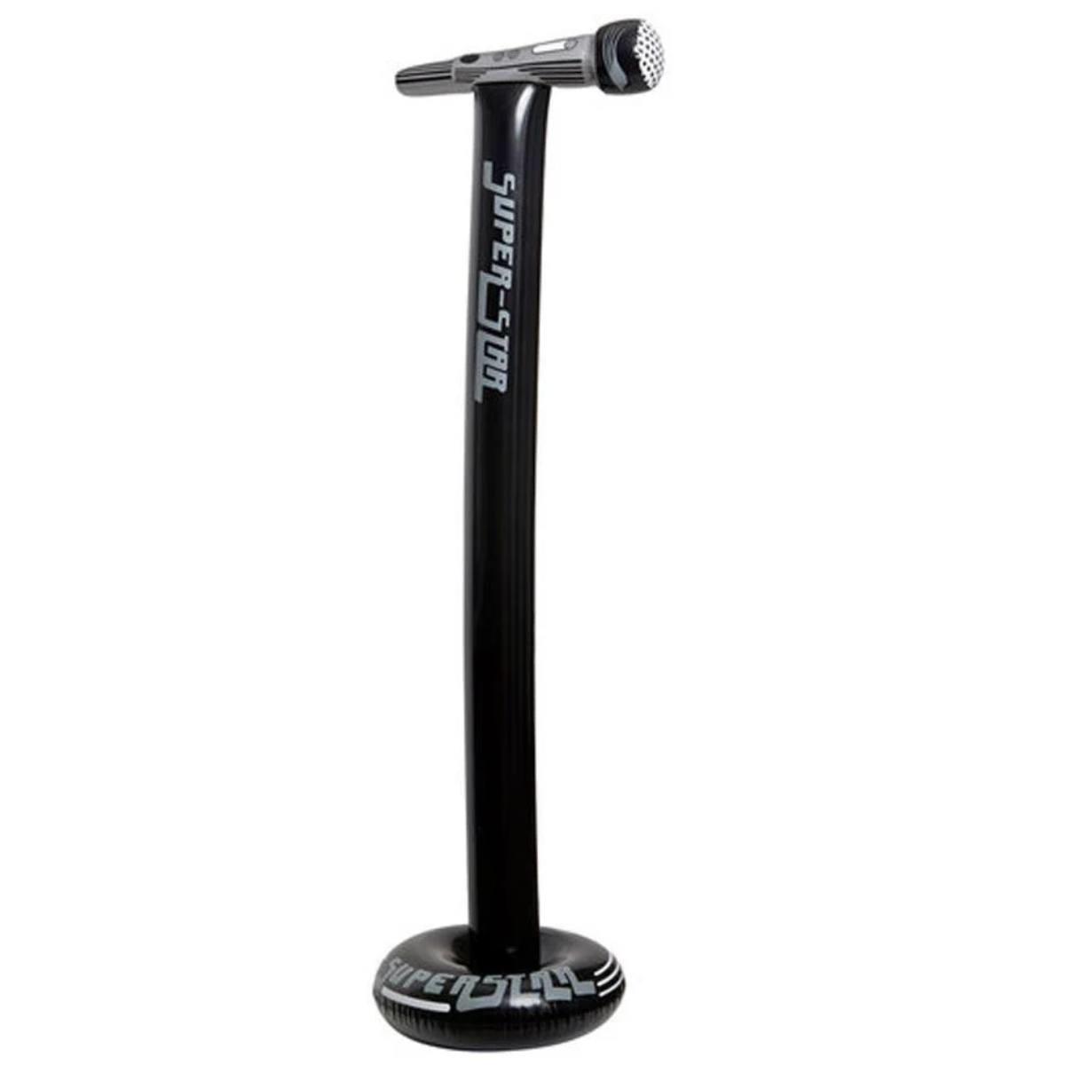 116cm tall Inflatable Standing Microphone by Widmann 04817 and available from Karnival Costumes online party shop