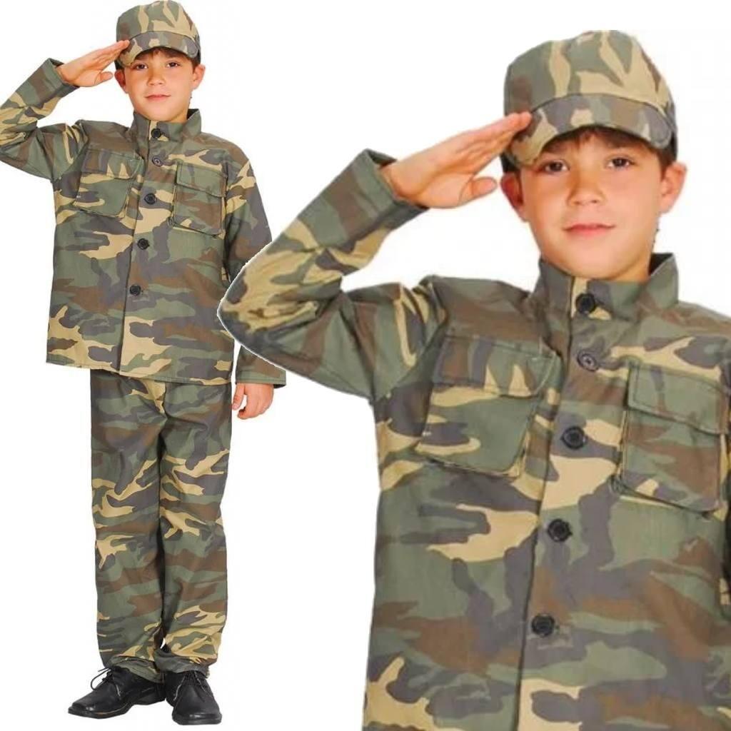 Wicked EB-4009 Boys Action Commando Fancy Dress Costume Karnival