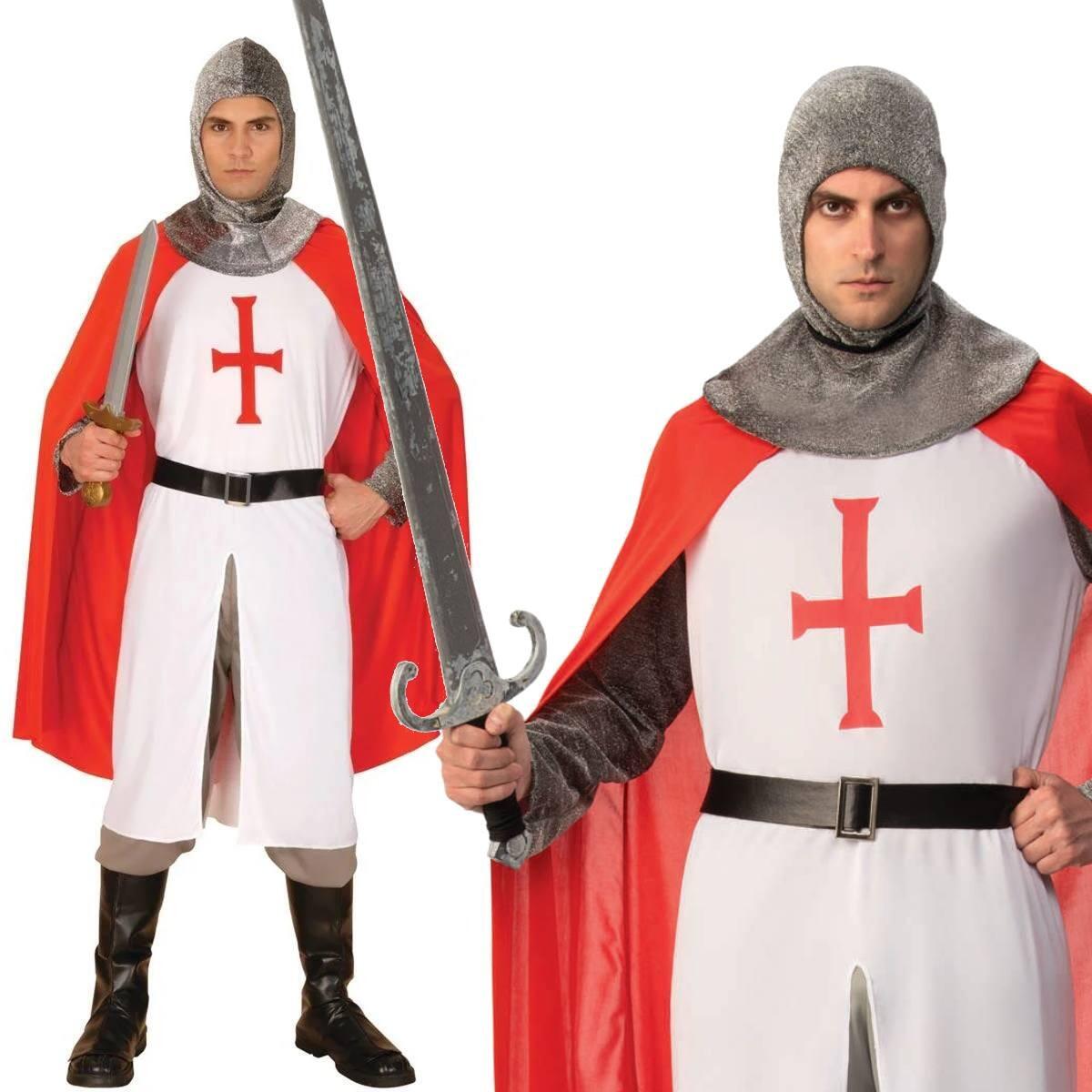 St George Crusader Knight Costume by Bristol Novelties AC880 | Karnival ...