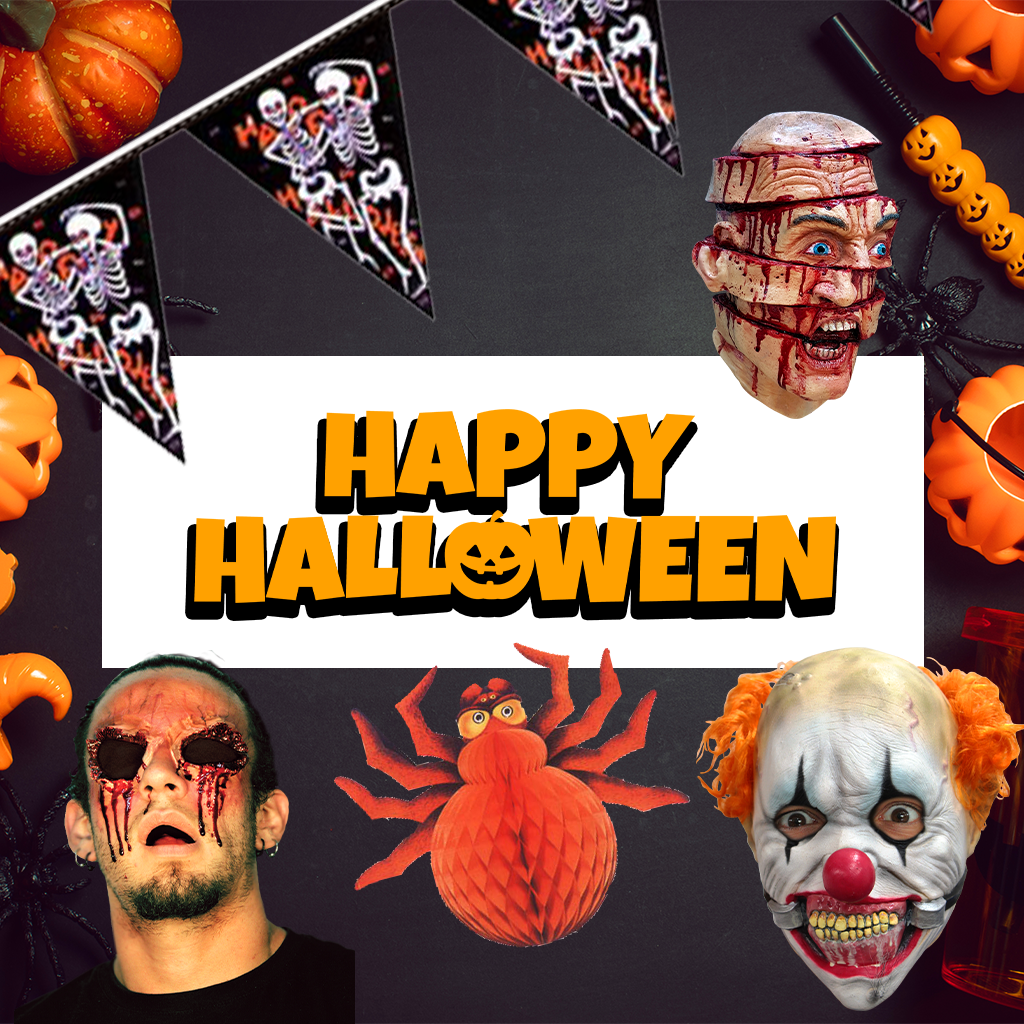 Halloween costumes, accessories, party goods, animatronics, make-up and so much more all available here at Karnival Costumes online Halloween party shop.