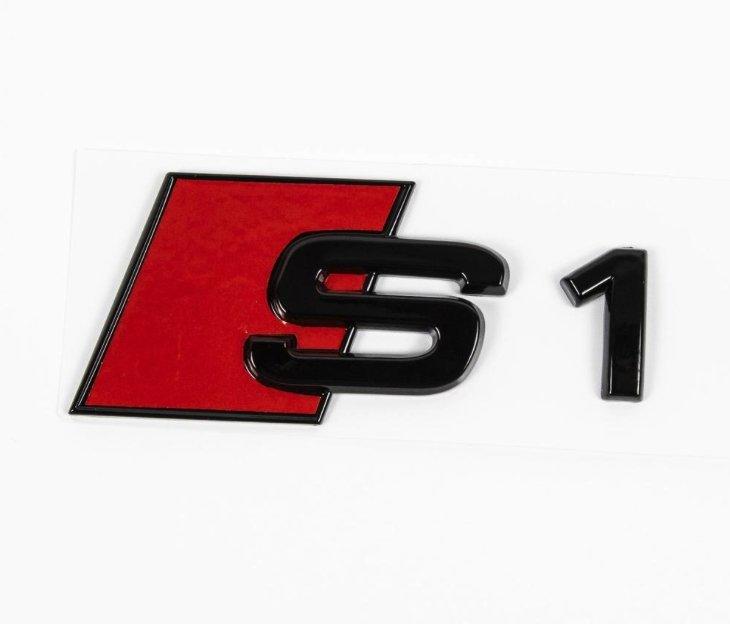 AUTOID Essentials Gloss Black Rear Model Badge for Audi S1