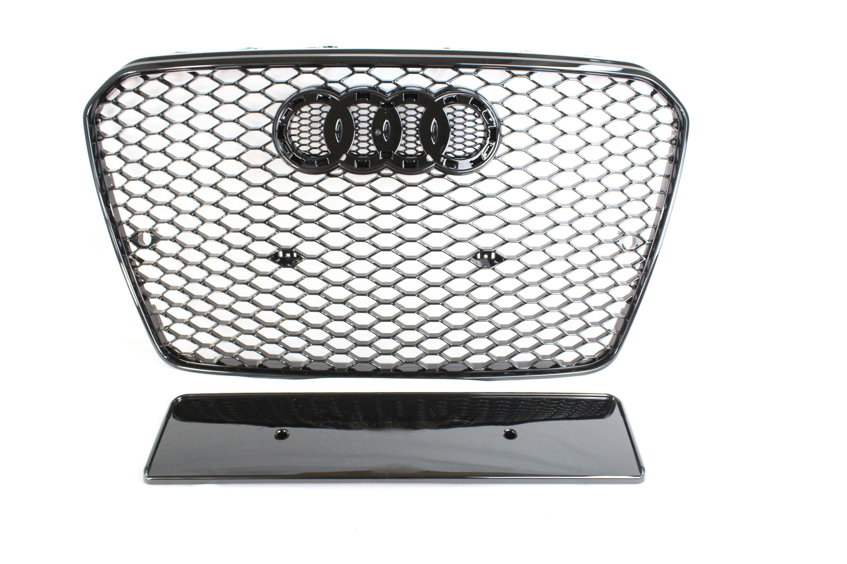 AUDI A5 S5 2012-2016 B8.5 ALL BLACK HONEYCOMB GRILL - BLAK BY CT CARBON - CT Carbon