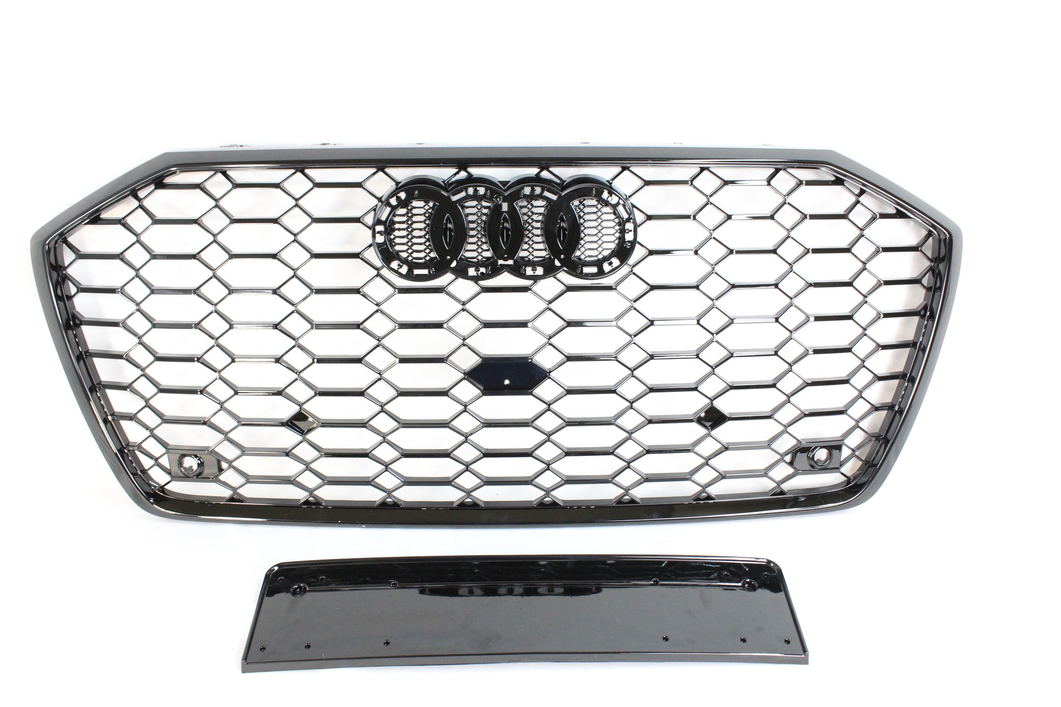AUDI A6 S6 C8 2019-ON ALL BLACK HONEYCOMB GRILL - BLAK BY CT CARBON - CT Carbon