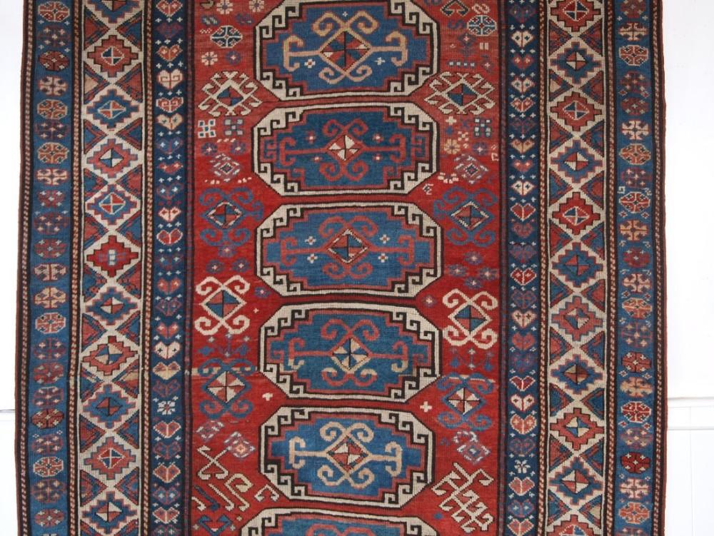 Antique Caucasian Moghan Kazak Rug With Octagon Design Cotswold Oriental Rugs