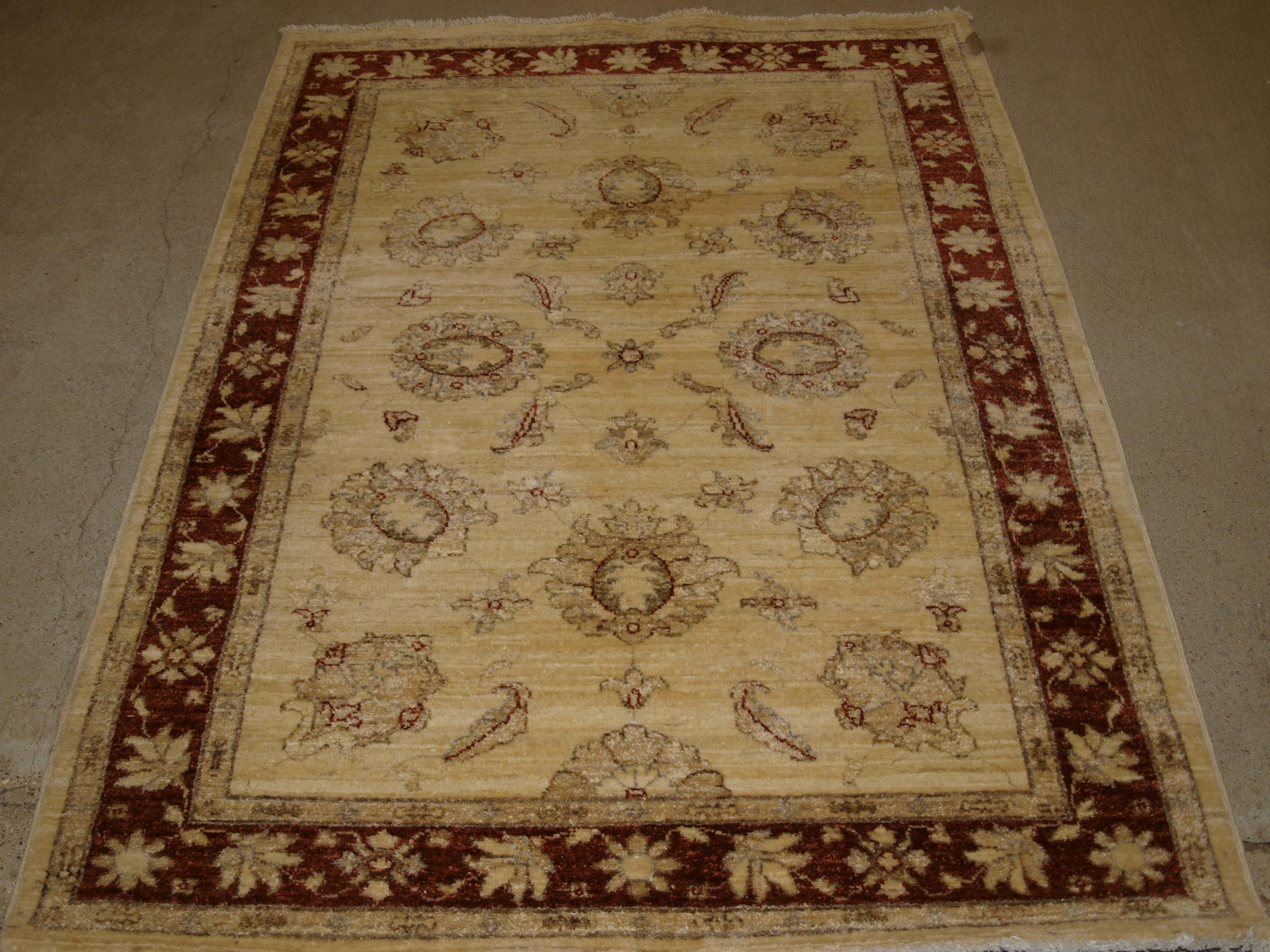 Afghan Chobi Ziegler Carpet Hand Knotted 80 x 300 Runners Red Oriental Wool 