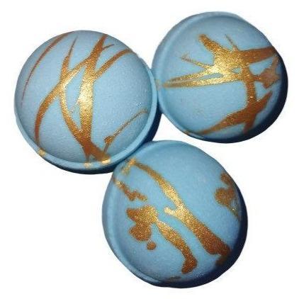 3 Angelic Designer bath bombs, with a scent similar to Thierry Mugler.