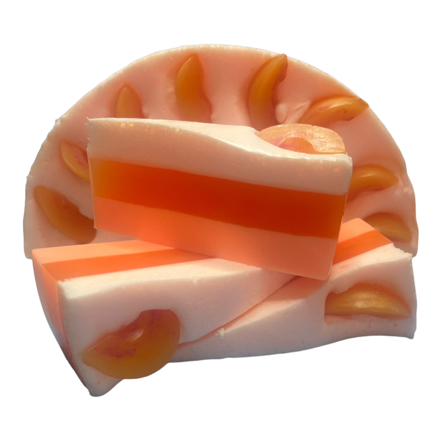 Peach Bellini soap cake