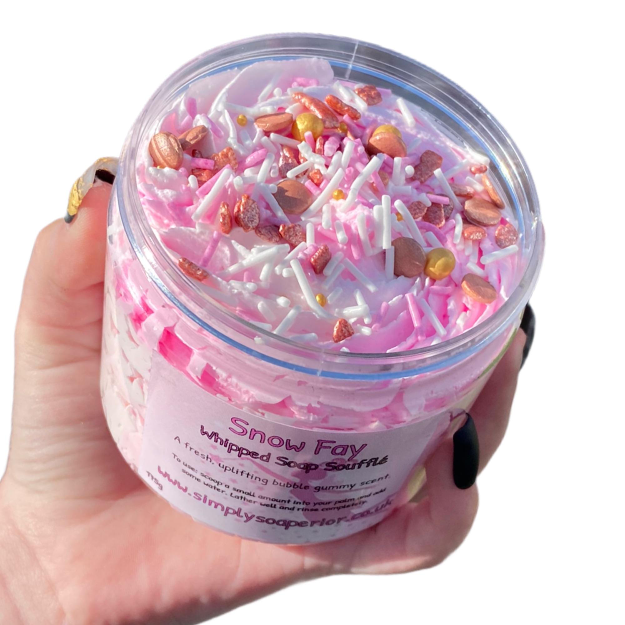snow fairy whipped soap
