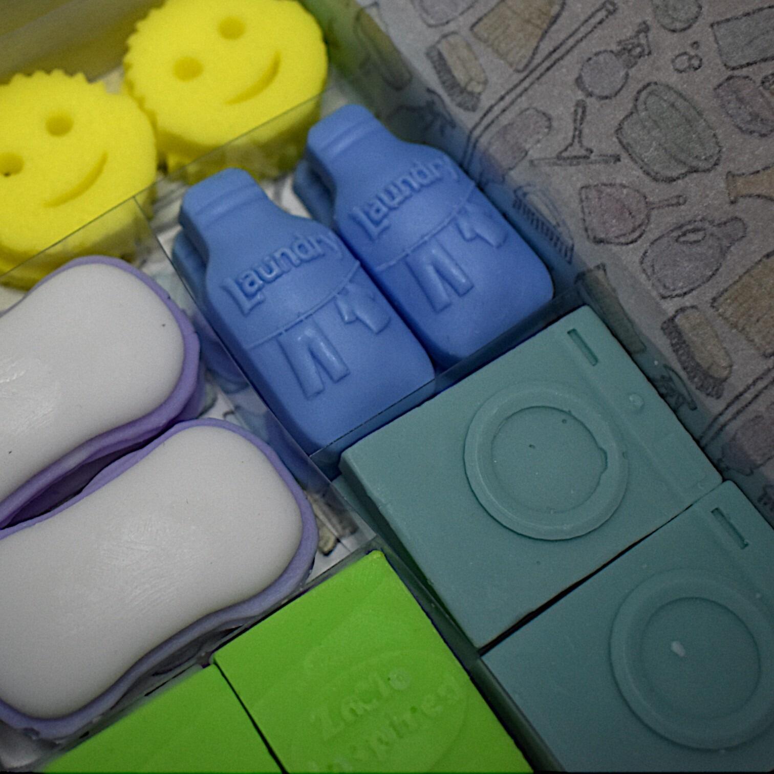 mrs hinch wax melts, wax melts in the shape of cleaning products