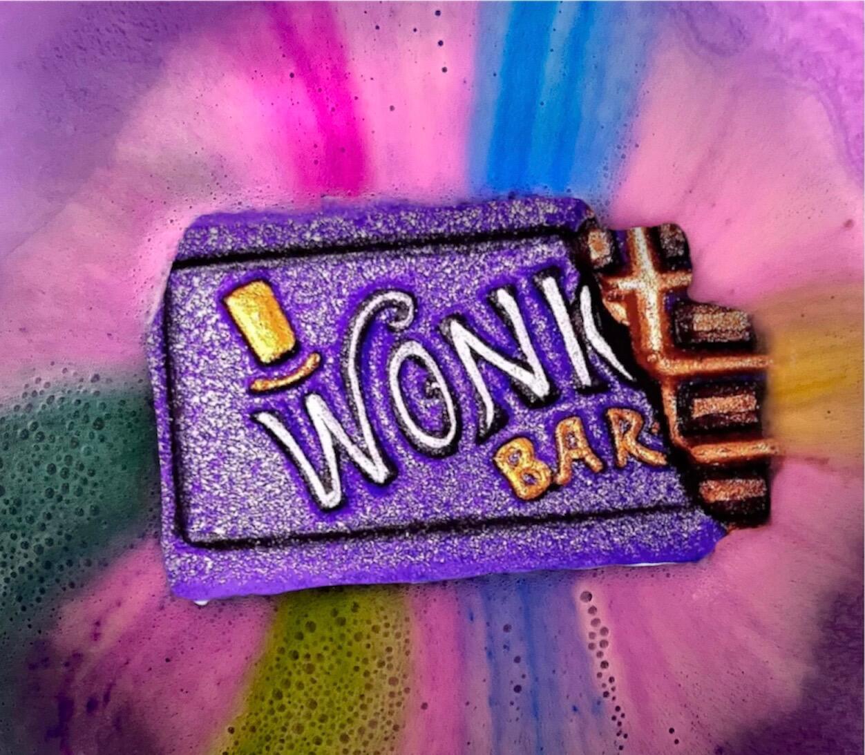 wonka chocolate bar bath bomb