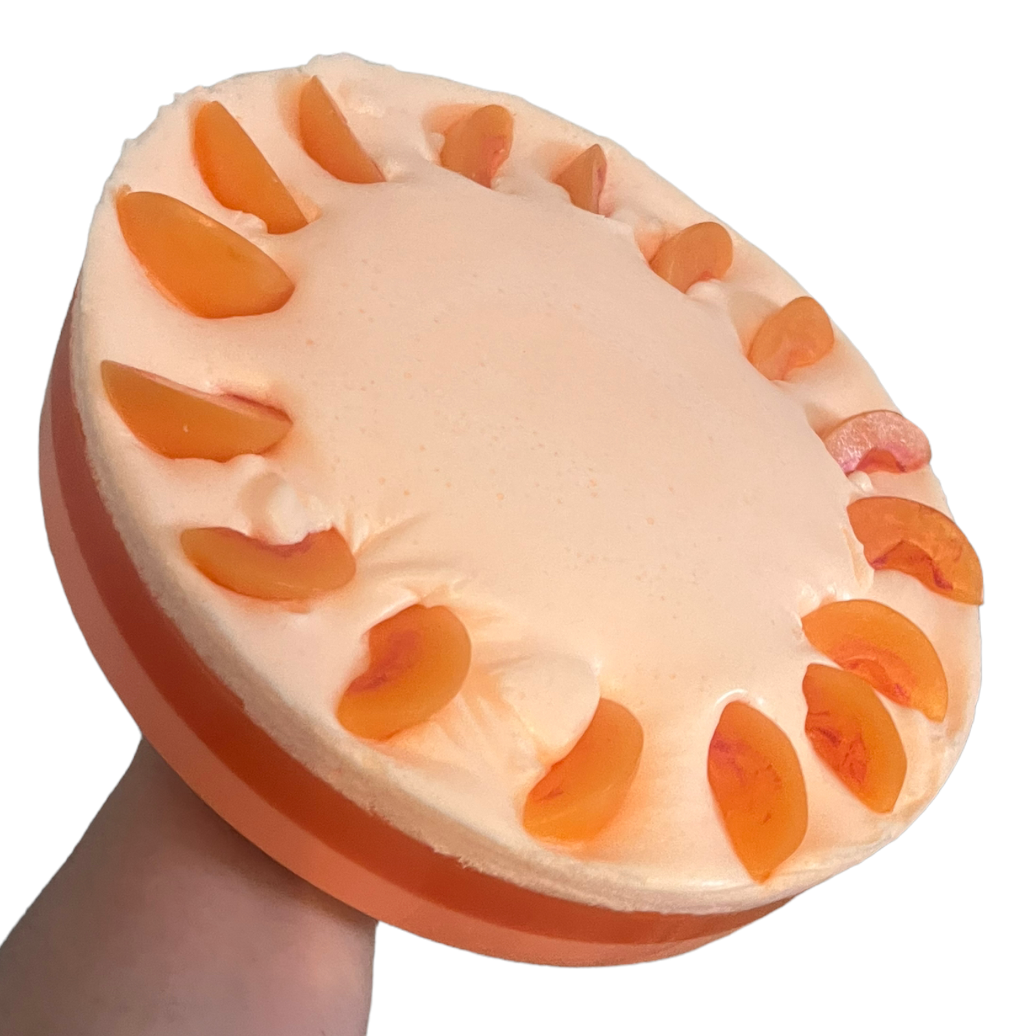 Peach Bellini soap cake