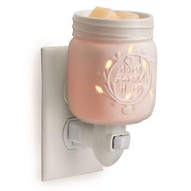 Mason Jar Ceramic Plug In Wax Warmer - Home Sweet Home