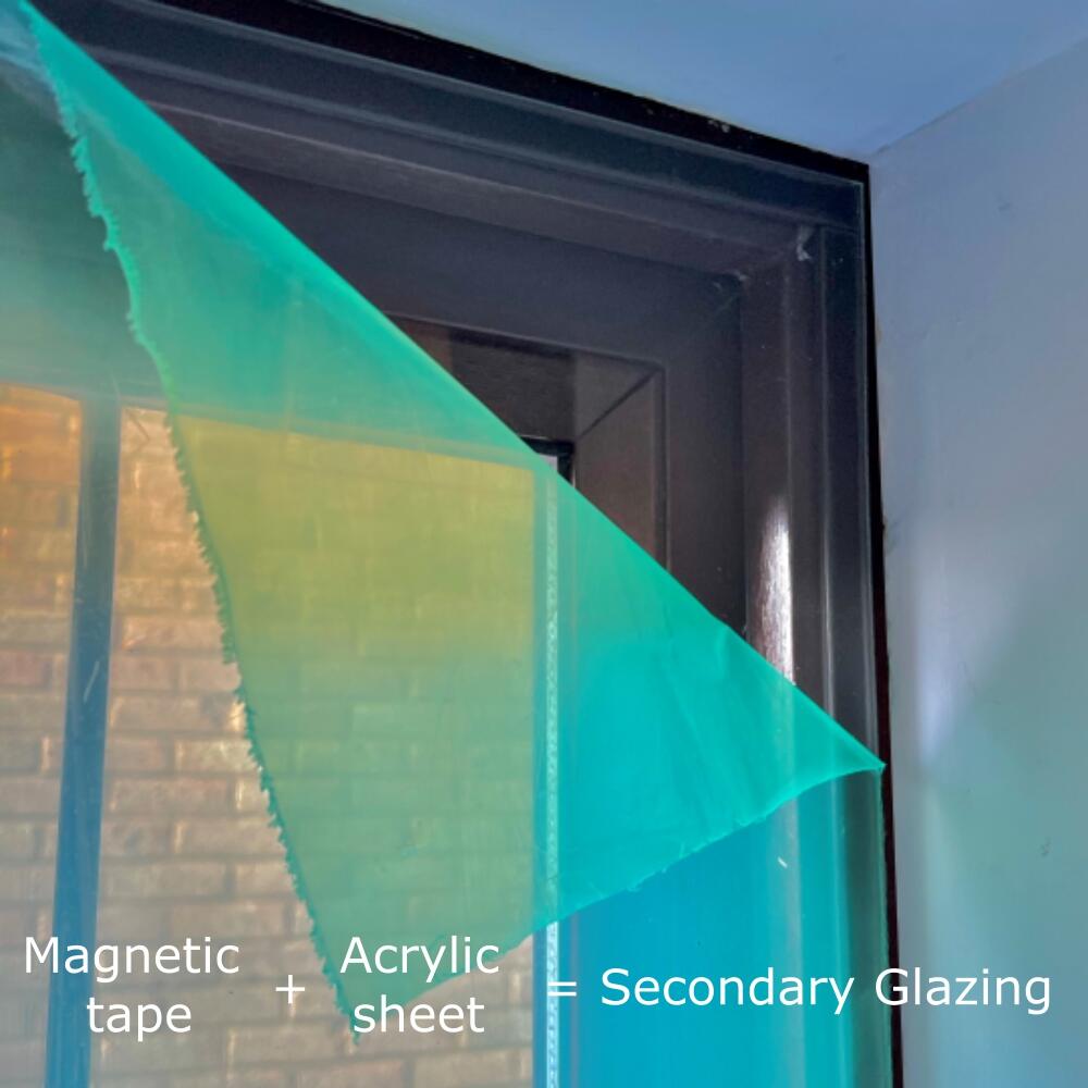Plasticut Acrylic sheet cut to size, secondary glazing