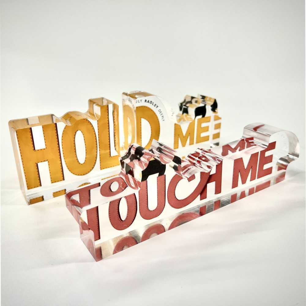 Bespoke acrylic branding block - Plasticut