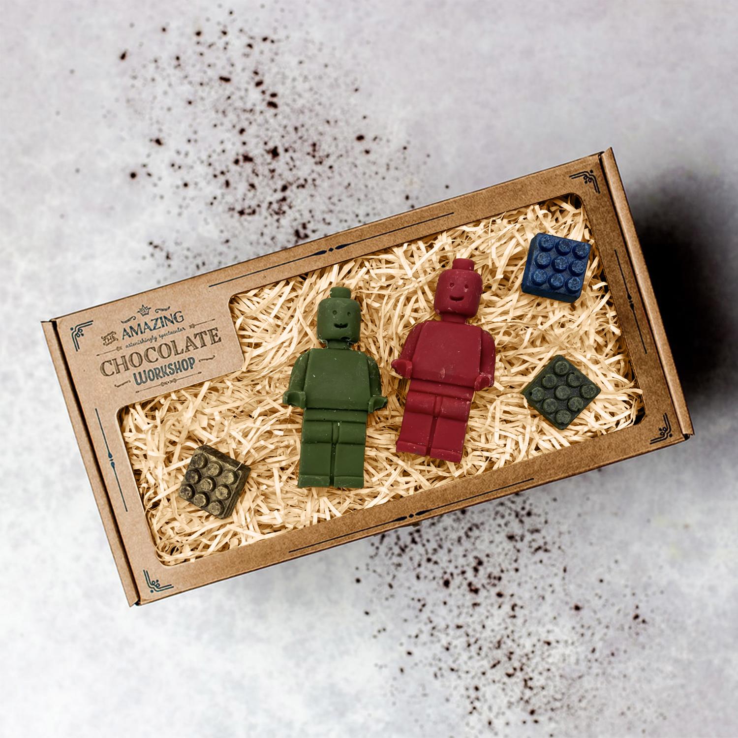 Giant Lego Gift Box Cookies & Chocolate