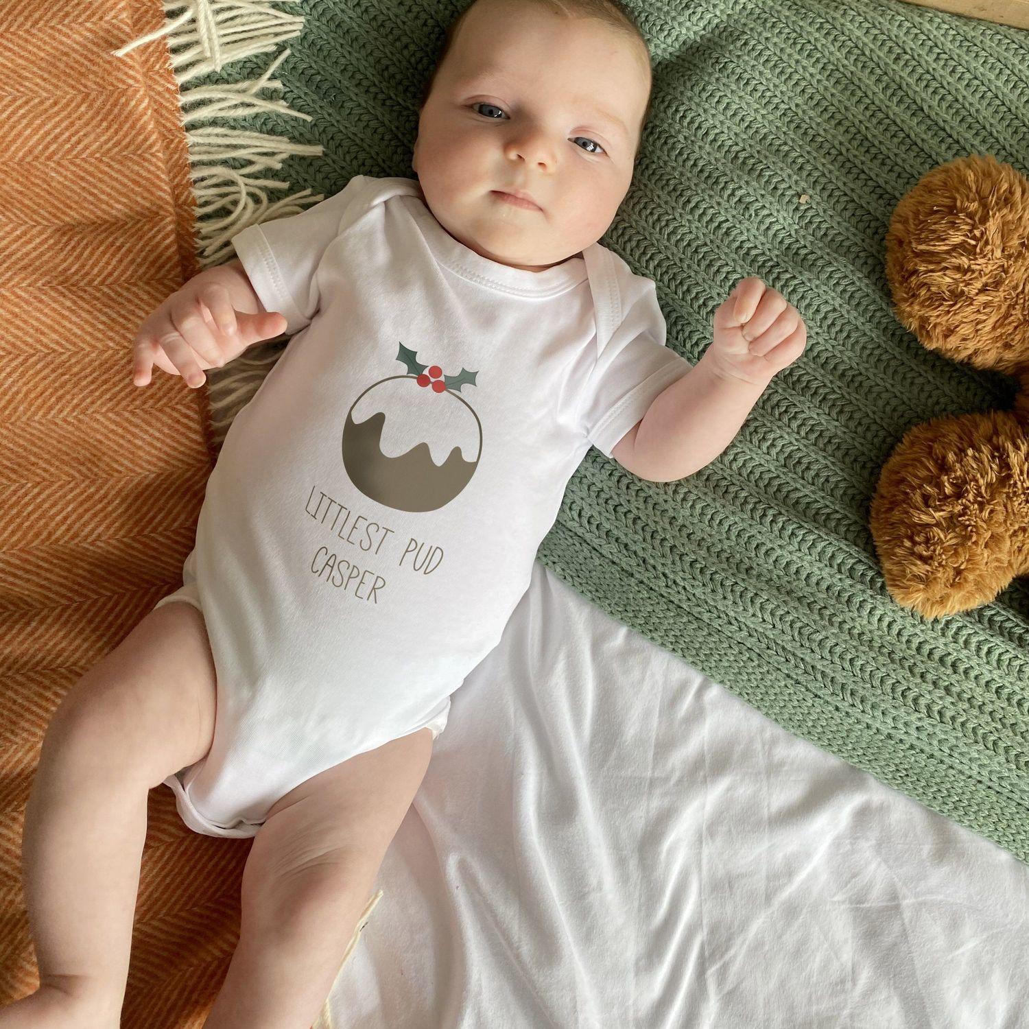 Christmas pudding best sale onesie baby